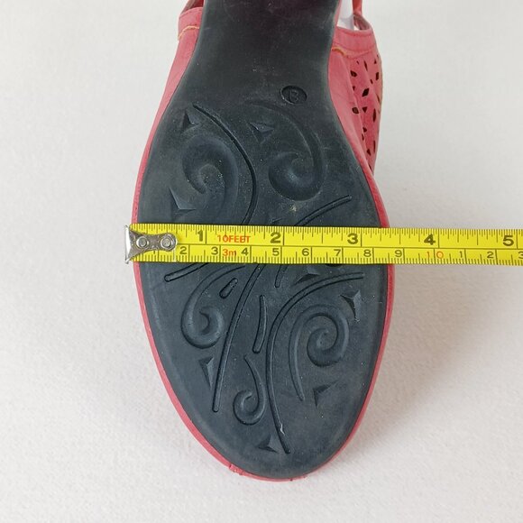 ALIA Perforated Leather Slingback Sandals - Picture 14 of 16